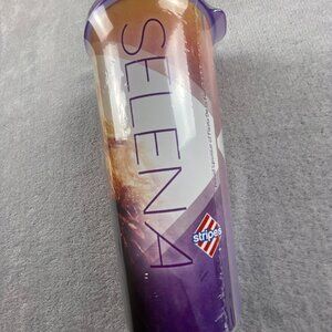 A vibrant Selena Quintanilla plastic cup featuring the iconic Tejano star.